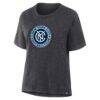 New York City FC Women's Essential T-Shirt - Charcoal - Side View
