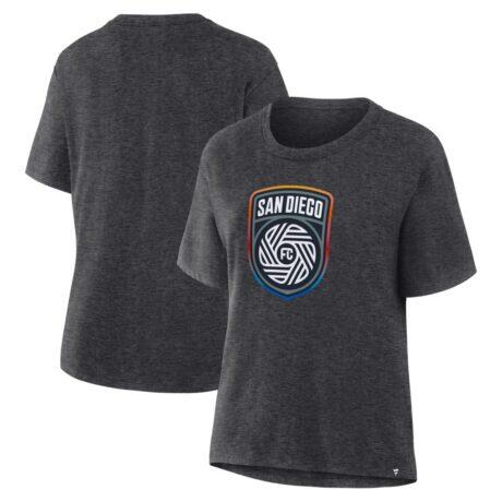 San Diego FC Women's Essential T-Shirt - Charcoal - Front View
