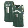 Tyler Herro Milwaukee Bucks Fashion7 Youth Fast Break Replica Jersey - Hunter Green - - Front View