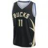 Tyler Herro Milwaukee Bucks Fashion7 Youth Fast Break Replica Jersey - Black - - Side View
