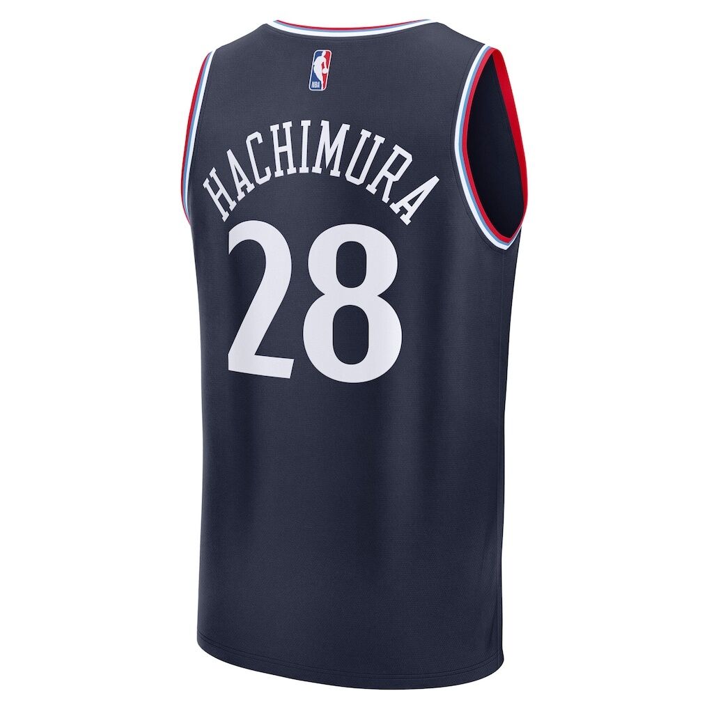 Rui Hachimura LA Clippers Fashion7 Youth Fast Break Replica Jersey - Navy - Icon Edition