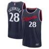 Rui Hachimura LA Clippers Fashion7 Youth Fast Break Replica Jersey - Navy - - Front View