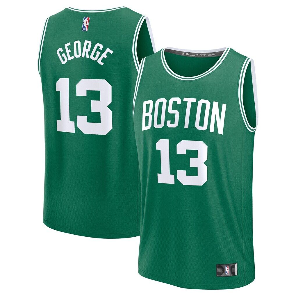 Paul George Boston Celtics Fashion7 Youth Fast Break Replica Jersey - Kelly Green - Icon Edition