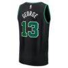 Paul George Boston Celtics Fashion7 Youth Fast Break Replica Jersey - Black - - Detail View