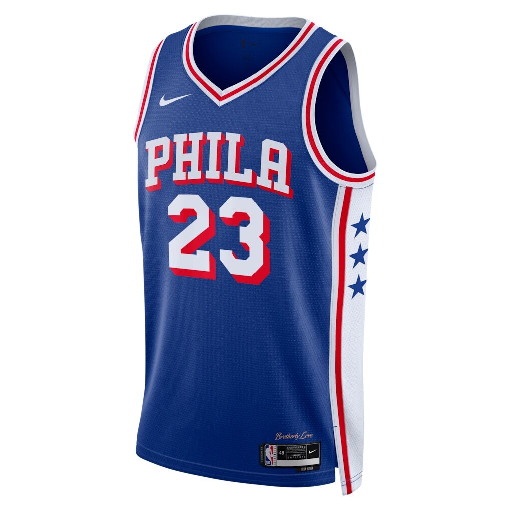 LeBron James Philadelphia 76ers Nike Unisex Swingman Jersey - Icon Edition - Royal