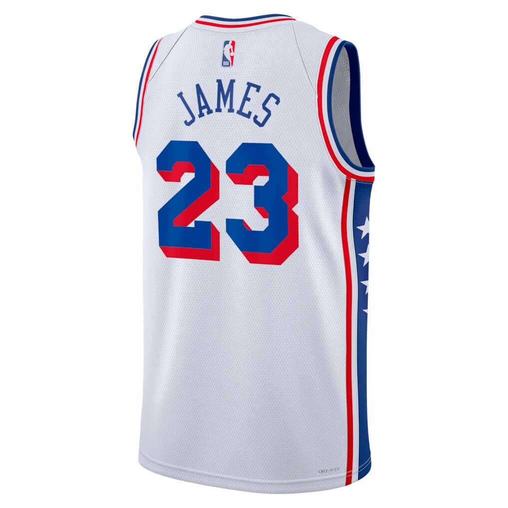 LeBron James Philadelphia 76ers Nike Unisex Swingman Jersey - Association Edition