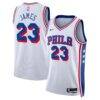 LeBron James Philadelphia 76ers Nike Unisex Swingman Jersey - White - Front View