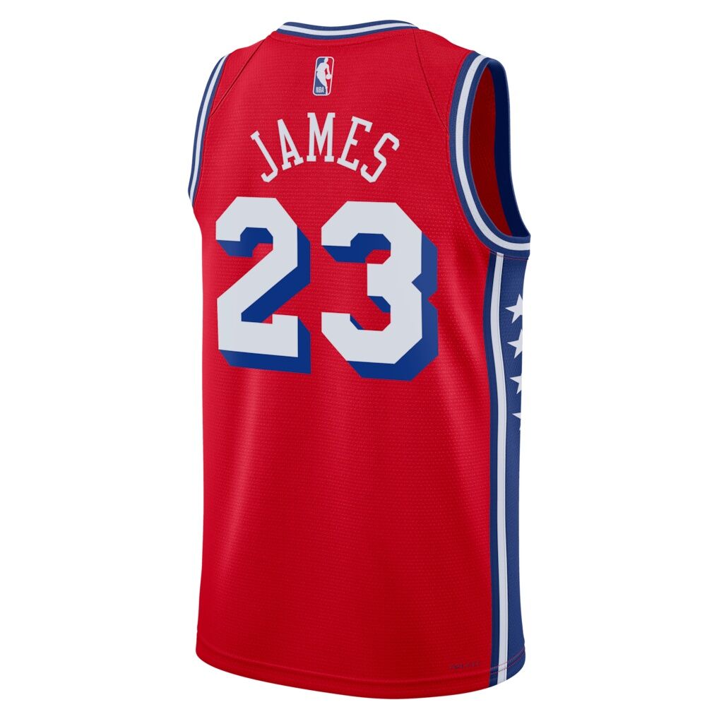 LeBron James Philadelphia 76ers Jordan Brand Unisex Swingman Jersey - Statement Edition