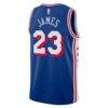 LeBron James Philadelphia 76ers Nike Unisex Swingman Jersey - Icon Edition - - Detail View