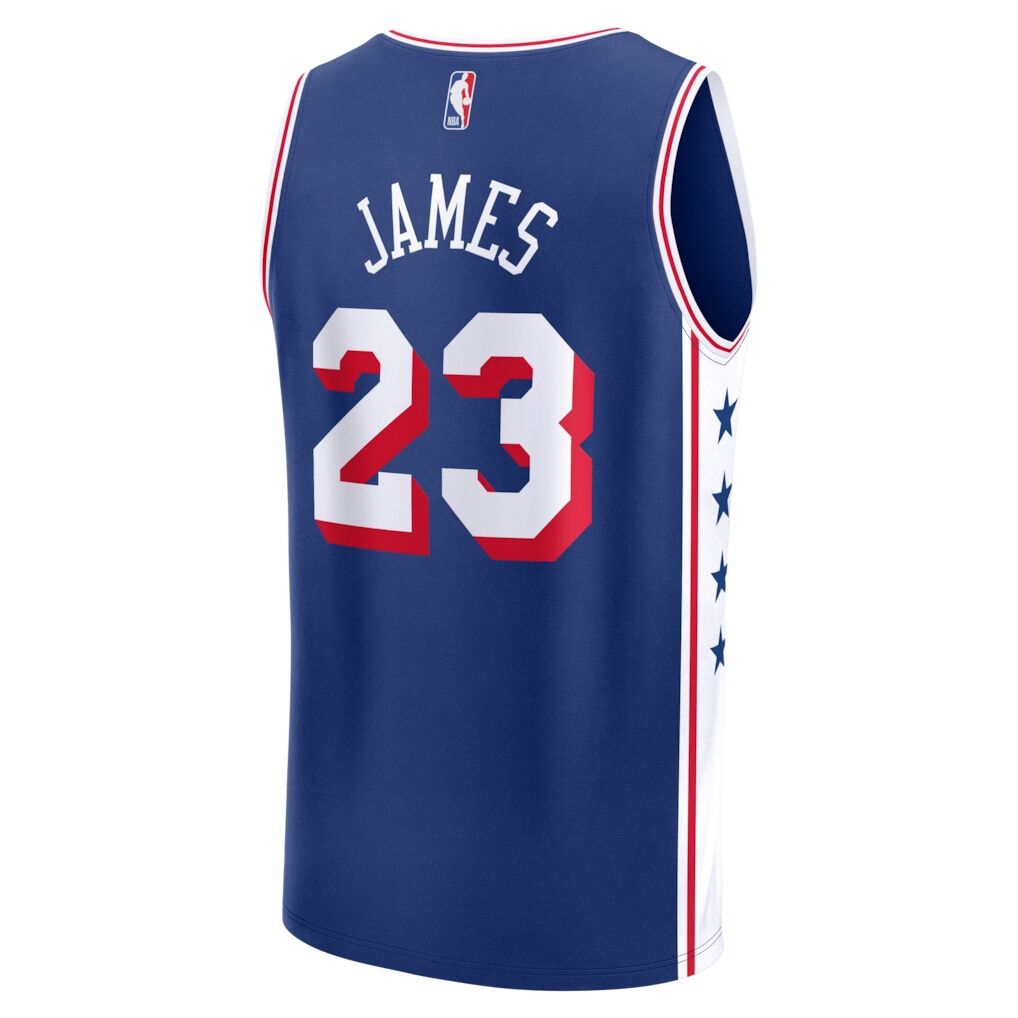 LeBron James Philadelphia 76ers Fashion7 Fast Break Jersey - Icon Edition - Royal