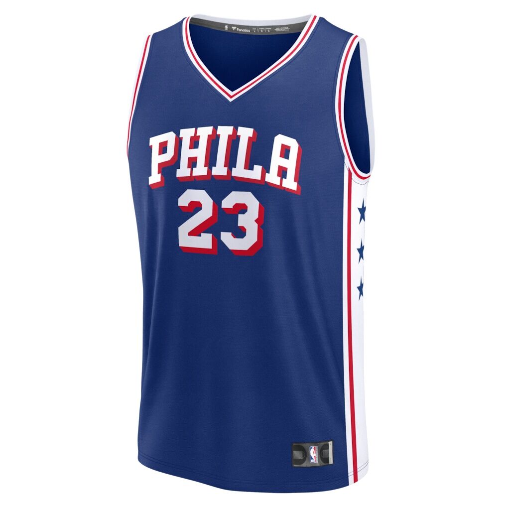 LeBron James Philadelphia 76ers Fashion7 Fast Break Jersey - Icon Edition - Royal