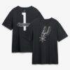 Victor Wembanyama San Antonio Spurs Namesake T-Shirt - Black - Front View