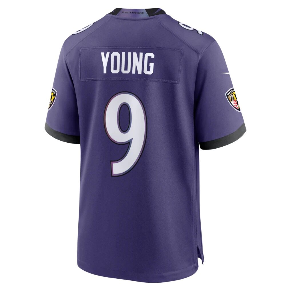 Zion Young Baltimore Ravens Nike Team Game Jersey