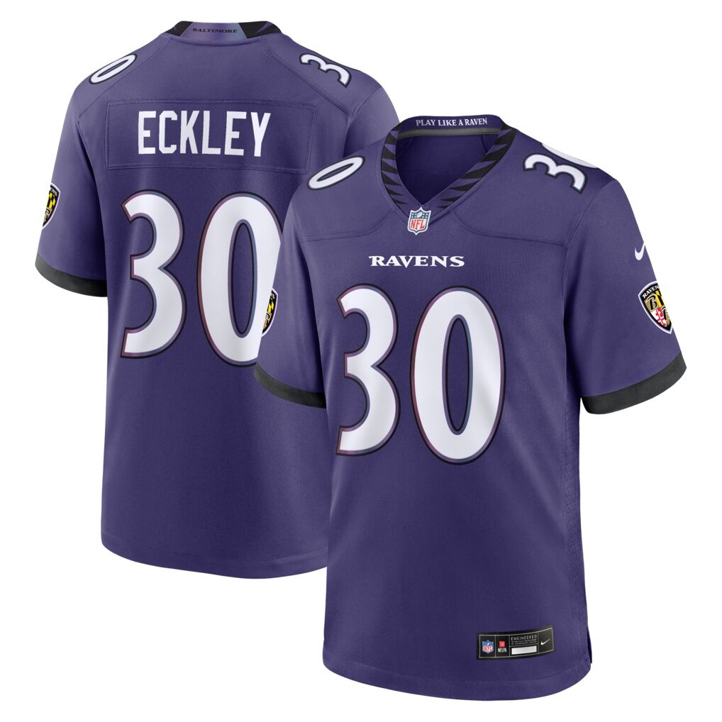 Ryan Eckley Baltimore Ravens Nike Team Game Jersey
