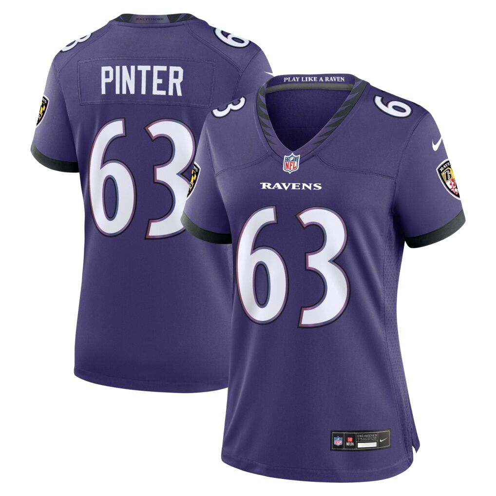 Danny Pinter Baltimore Ravens Nike Women's Team Game Jersey