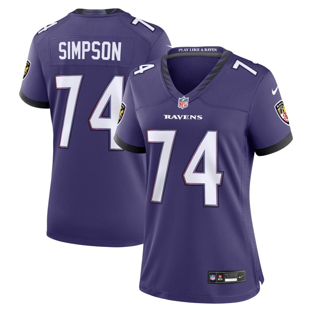 John Simpson Baltimore Ravens Nike Women's Team Game Jersey