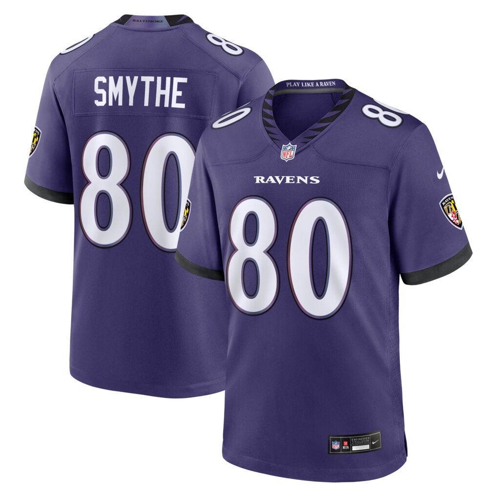 Durham Smythe Baltimore Ravens Nike Team Game Jersey