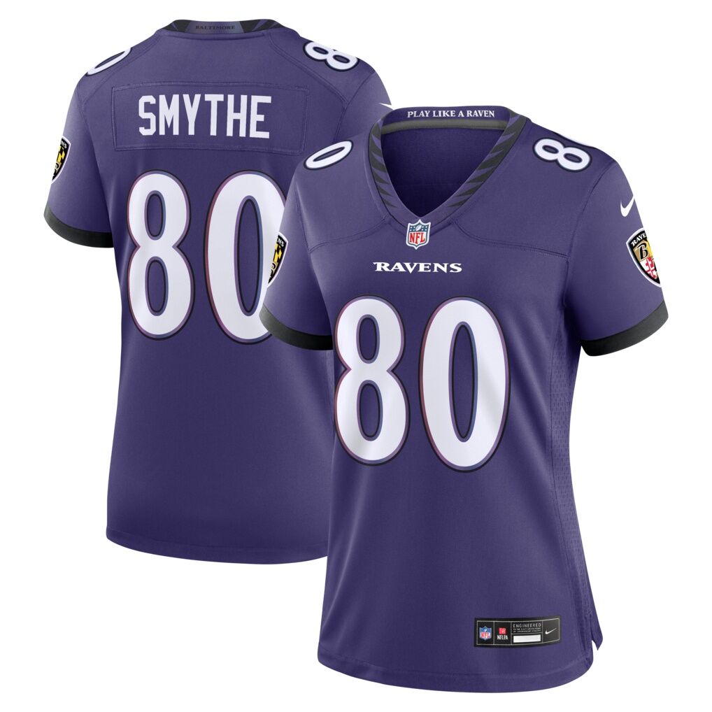 Durham Smythe Baltimore Ravens Nike Women's Team Game Jersey