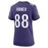 Matthew Hibner Baltimore Ravens Nike Women's Team Game Jersey - Purple - Detail View