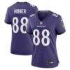 Matthew Hibner Baltimore Ravens Nike Women's Team Game Jersey - Purple - Front View