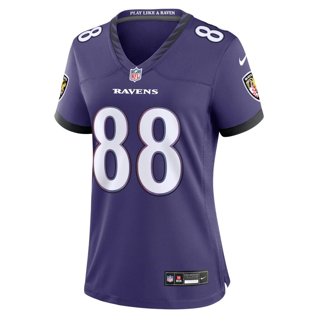 Matthew Hibner Baltimore Ravens Nike Women's Team Game Jersey