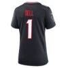 Tank Dell Houston Texans Nike Women's Team Game Jersey - Navy - Alt2