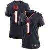 Tank Dell Houston Texans Nike Women's Team Game Jersey - Navy - Front View