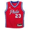 LeBron James Philadelphia 76ers Jordan Brand Preschool Swingman Jersey - Red - - Side View