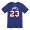 LeBron James Philadelphia 76ers Nike Preschool Icon Name & Number T-Shirt - - Detail View