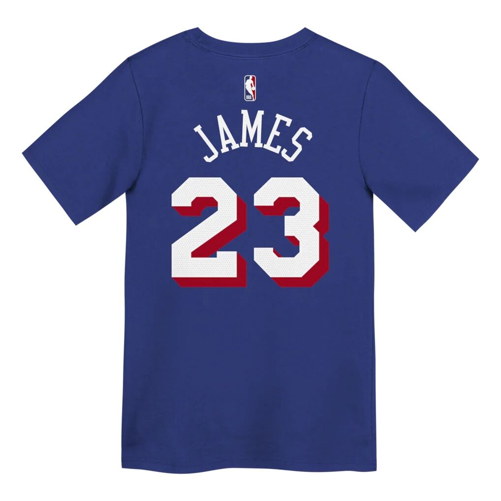 LeBron James Philadelphia 76ers Nike Preschool Icon Name & Number T-Shirt - Royal