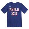 LeBron James Philadelphia 76ers Nike Preschool Icon Name & Number T-Shirt - - Side View