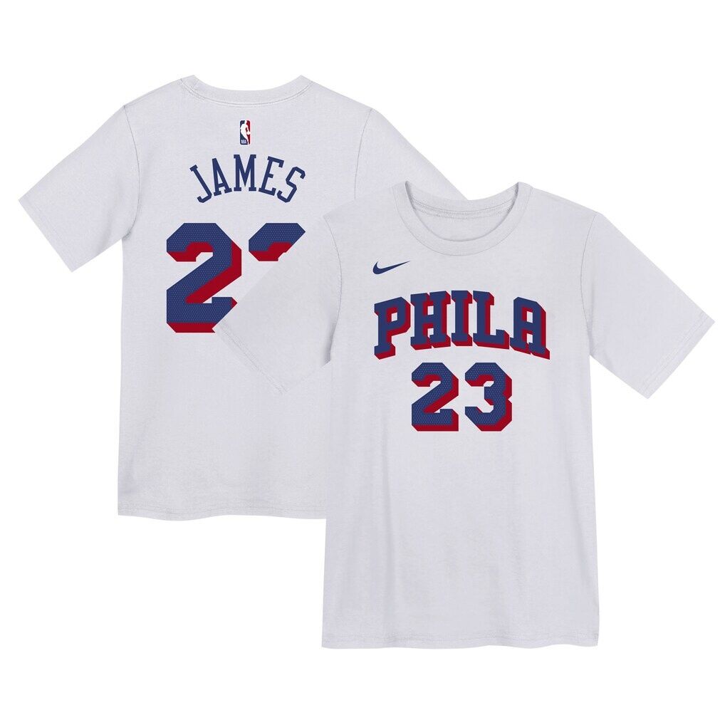 LeBron James Philadelphia 76ers Nike Preschool Association Name & Number T-Shirt