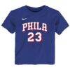 LeBron James Philadelphia 76ers Nike Toddler Icon Name & Number T-Shirt - - Side View