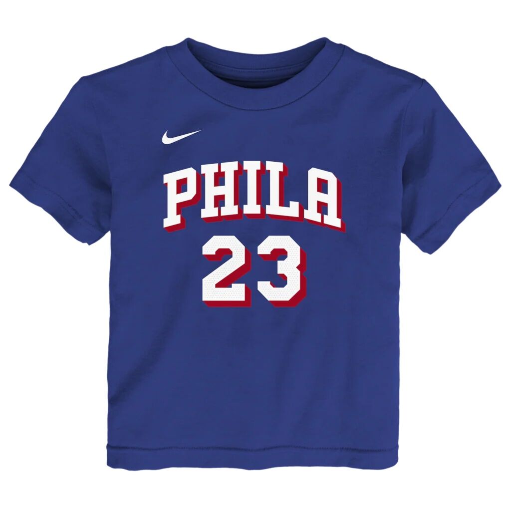 LeBron James Philadelphia 76ers Nike Toddler Icon Name & Number T-Shirt - Royal