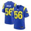 Shaun Dolac Los Angeles Rams Nike Team Game Jersey - - Front View
