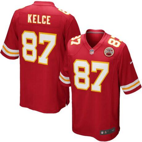 Travis Kelce Kansas City Chiefs Nike Youth Game Jersey - Red - Front View