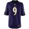 Justin Tucker Baltimore Ravens Nike Youth Game Jersey - Purple - Side View