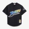 Wade Boggs Tampa Bay Rays Mitchell & Ness Authentic Batting Practice Jersey - Black - Side View