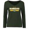 Alaska Anchorage Seawolves Women's Team Strong Long Sleeve T-Shirt - Green - Front View