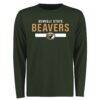 Bemidji State Beavers Team Strong Long Sleeve T-Shirt - Green - Front View