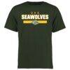 Alaska Anchorage Seawolves Team Strong T-Shirt - Green - Back View