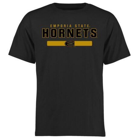 Emporia State Hornets Team Strong T-Shirt - Black - Front View