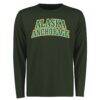 Alaska Anchorage Seawolves Everyday Long Sleeve T-Shirt - Green - Front View