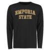 Emporia State Hornets Everyday Long Sleeve T-Shirt - Black - Front View