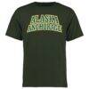 Alaska Anchorage Seawolves Everyday T-Shirt - Green - Back View