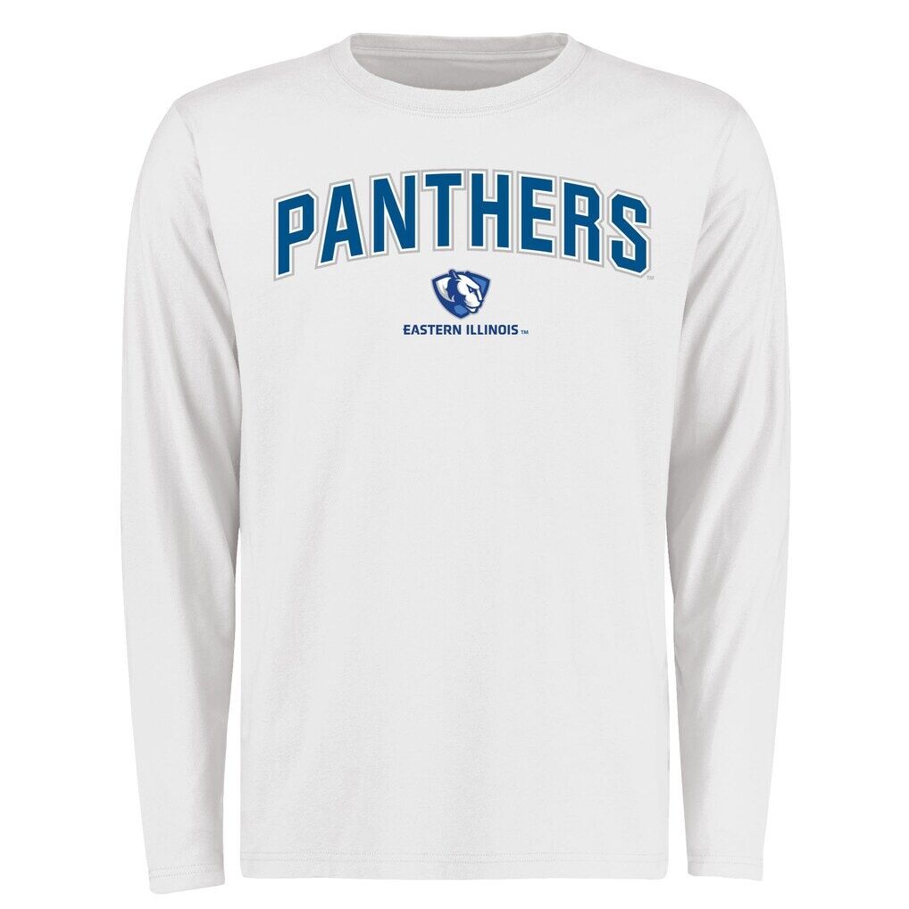 Eastern Illinois Panthers Proud Mascot Long Sleeve TShirt White