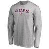 Evansville Purple Aces Proud Mascot Long Sleeve T-Shirt - - Front View