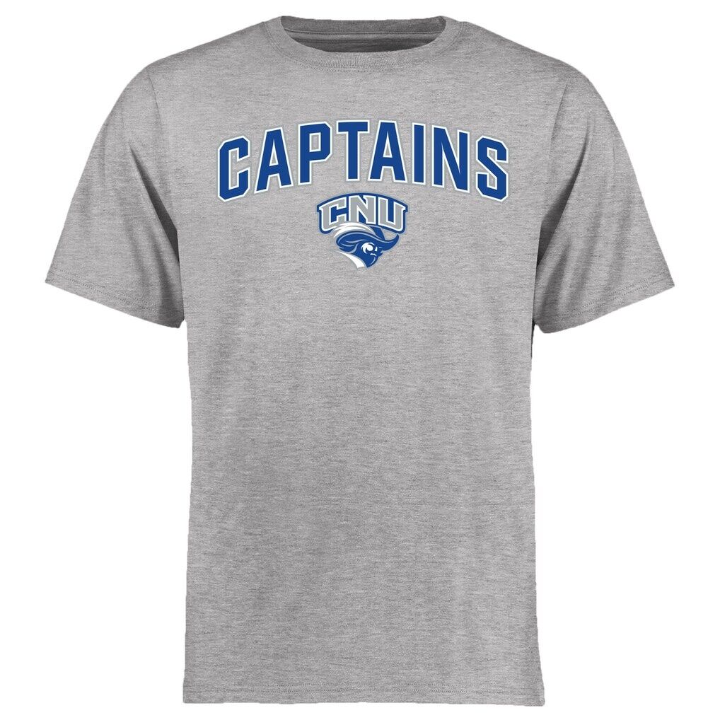 Christopher Newport University Captains Proud Mascot T-Shirt - Ash