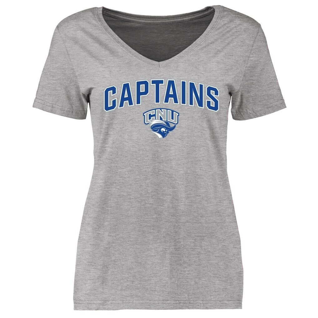 Christopher Newport University Captains Women's Proud Mascot T-Shirt - Ash