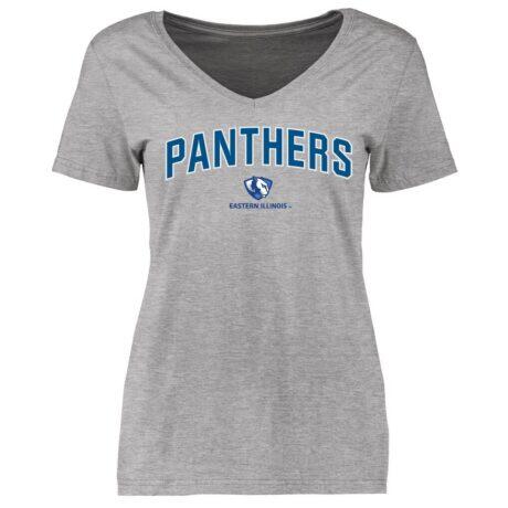 Eastern Illinois Panthers Women's Proud Mascot T-Shirt - Heather Gray - Front View